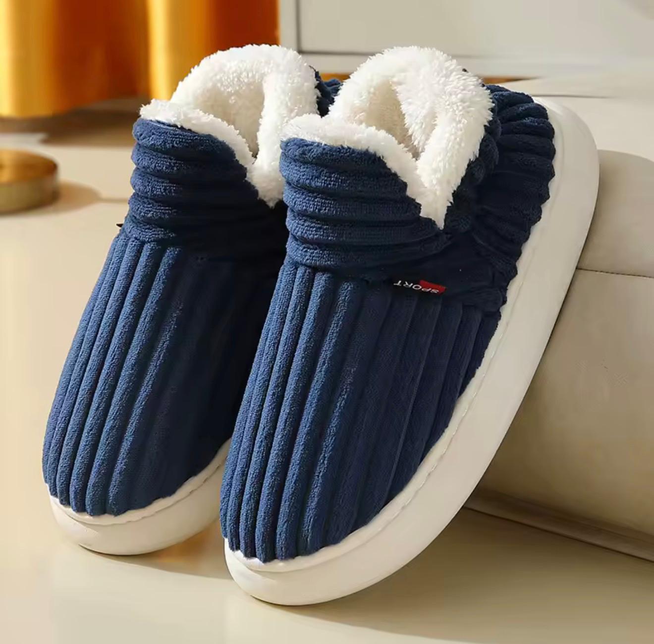 Lunno luxury slippers with soft sherpa lining